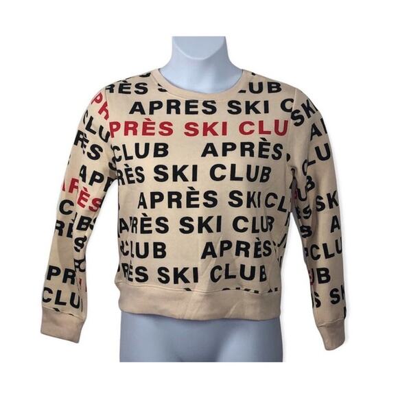 Apres-Ski Club by Chemistry Logo Crew Neck Sweatshirt NWT - Picture 10 of 11